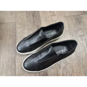 J/Slides Alara Leather Slip-On Platform Sneaker Black Shoes Size 7M thumbnail 2