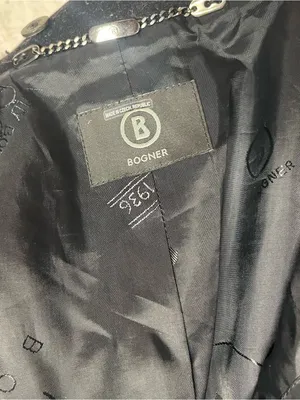 BOGNER Black Coat Virgin Wool Cashmere Blend Double Breasted Womens Size 8 EU 38 thumbnail 9