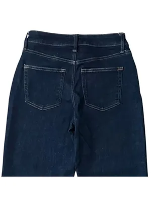 edgely by Maurices Original Fit High Rise Wide Leg Crop Raw Hem Jeans Size 4 thumbnail 5