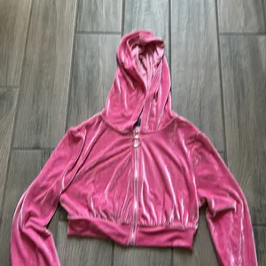 SHEIN cropped zip velvet jacket thumbnail 2