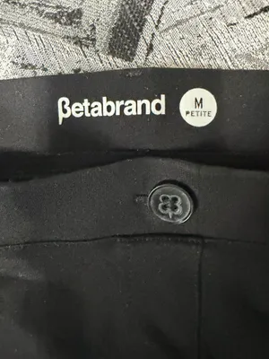 Betabrand Classic Dress Pant Yoga Pant Black Size MP. thumbnail 4