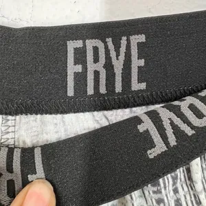 FRYE Premium Sleepwear Mens Medium Flannel Print Notched Set Gray Cotton Blend‎ thumbnail 5