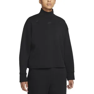 Nike Tech Fleece Turtleneck Women Large Black DD5628-010 Mock Neck Gorpcore Tech thumbnail 2