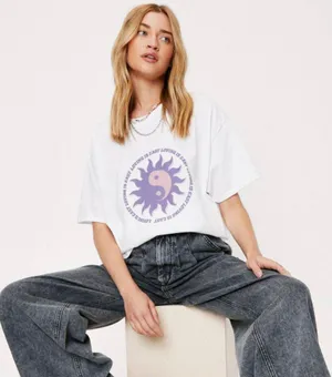 Nasty Gal Loving is Easy Graphic T-shirt thumbnail 1