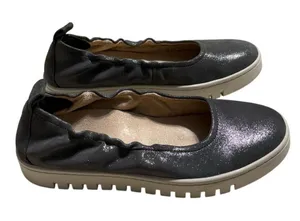 Vionic Uptown Ballet Slip-On Shoes Women's Size 7.5 Comfort Silver Shimmer thumbnail 1
