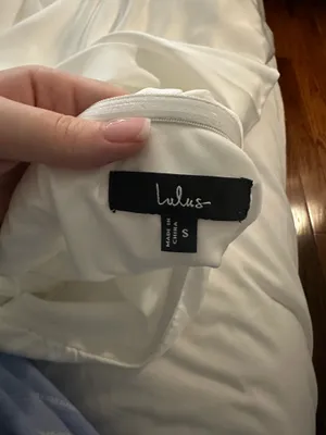 White Long Sleeve Dress Lulus thumbnail 4