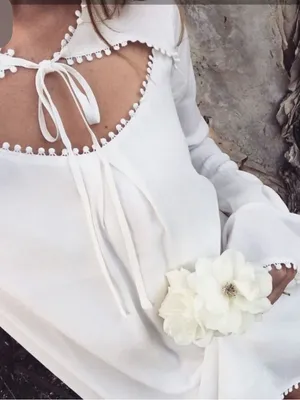 For Love & Lemons Ivory Boho Bell Sleeve Keyhole Mini Dress XS Lined Romantic thumbnail 9
