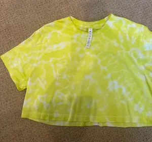 Lululemon Top Cropped Tie-Dye All Yours Cotton thumbnail 1