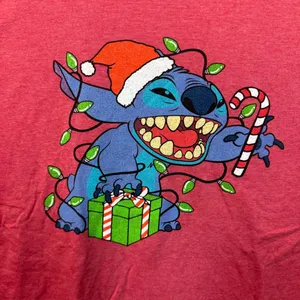 Lilo and Stitch Christmas T-shirt size 3xl thumbnail 2