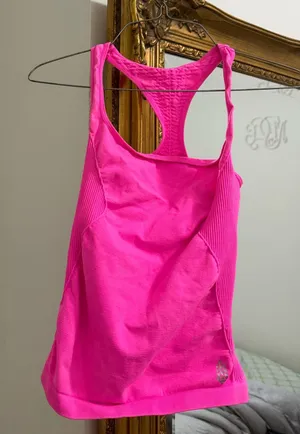 Hot Pink Free People Tank thumbnail 1