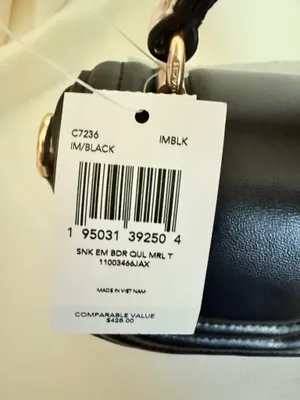 Coach MARLIE TOP HANDLE SATCHEL WITH BORDER QUILTING Bag NWT，c7236 thumbnail 6