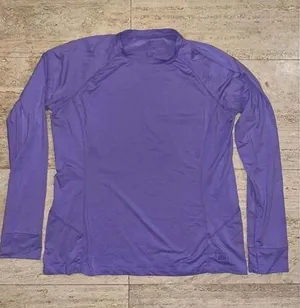 REI‎ Co-Op Women's XL Long Sleeve T-Shirt Polyester blend Lavender Purple thumbnail 1