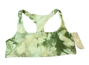 Balance Athletica Vitality Womens M Core Sports Bra Rio Green Tie Dye Padded New thumbnail 1