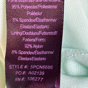 Peacock Inspired Multi Color Hale Bob Strapless Dress Green/Multi L thumbnail 16