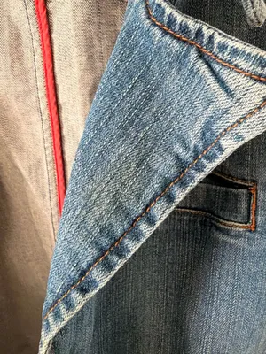 Women’s Casual Denim Jacket Blazer Size 26/28 Jean Jacket Vintage Streetstyle thumbnail 8