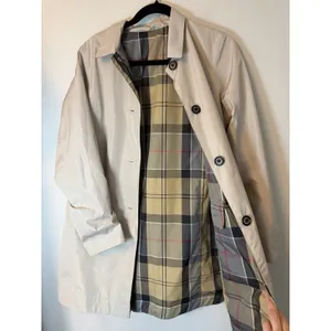 Barbour Babbity Reversible Waterproof Jacket Womens US 6 Tan/plaid NEW READ thumbnail 5