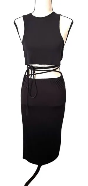 DANIELLE BERNSTEIN Skirt Set with Waist Tie‎ NWOT Sz XS thumbnail 1