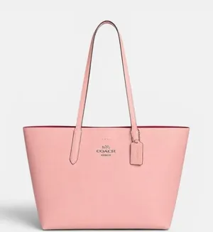 Coach’s Avenue Tote Pink Leather Shoulder Bag Large Work Everyday Carry F31535 thumbnail 1