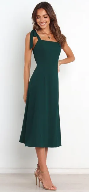 Petal and Pup Green Midi Dress thumbnail 2
