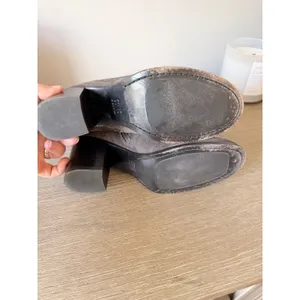 Frye Nora Whipstitch Suede Ankle Boots Womens Smoke Grey Size 7‎ thumbnail 6