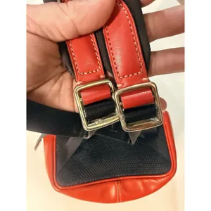 Coach C8604 Mini Court Backpack Canvas Pebble Leather In Signature IM/Miami Red thumbnail 16