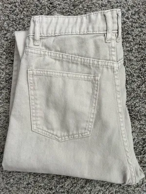 H&M Cream Barrel Jeans thumbnail 8
