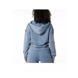 ALPHALETE Women’s Terry Oversized Hoodie - Celestial Blue ,Size Medium thumbnail 2