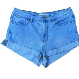 Pacsun‎ Blue Denim Women's Short Shorts high rise 2” inseam Size 26 thumbnail 2
