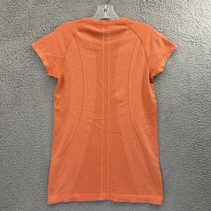 Lululemon Swiftly Short Sleeve Shirt Top Orange‎ Athletic Running Gym Women's 8 thumbnail 4