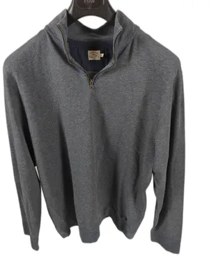 Mens Faherty Quarter Zip Pullover Blue XL thumbnail 1