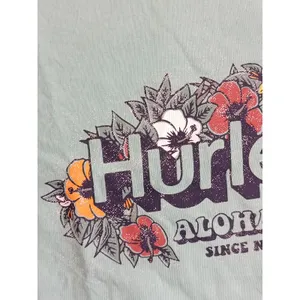 Women's Hurley Aloha Vibes Graphic T-Shirt - Size Large (L) Mint Green - Floral thumbnail 5