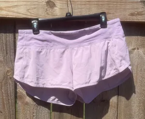 Lululemon Speed Up Low-Rise Lined Running Shorts Lavender Purple Size 8 thumbnail 1