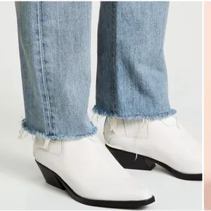 Rag & Bone Westin Boot Women 37.5 White Leather‎ Pointed Toe Western Minimalist thumbnail 13