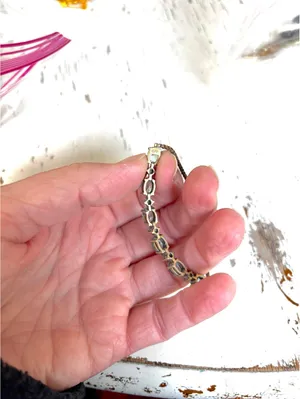 JC Penney BR SUN Vintage Aquamarine Bolo Bracelet thumbnail 4