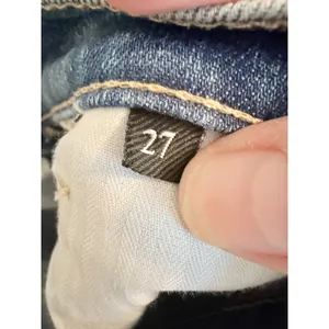 7 For All Mankind Easy Slim‎ Jeans Womens 27 Light Blue Floral High Rise thumbnail 12
