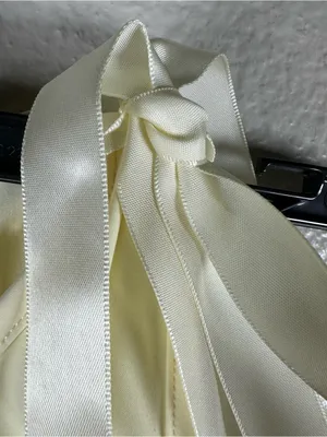 White Fox Pale Yellow Satin-Tie Tank SZ:S thumbnail 4
