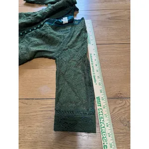 Metisu Size Small Midi Dress Green Lace‎ Cocktail Grunge Whimsigoth Fairy Goth thumbnail 7