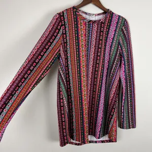 Show Me Your Mumu John Bell‎ Sweater Tunic Top Womens Large Colorful Long Sleeve thumbnail 4