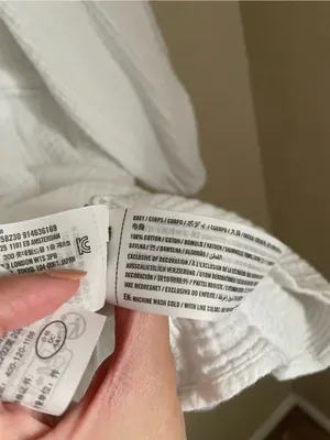 Abercrombie & Fitch Gauze Muslin Cotton Tie Front Beach Pool Coverup Size XS thumbnail 4