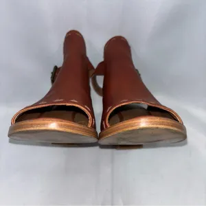 Frye & co sling back leather heels Brown Size 7.5 thumbnail 12
