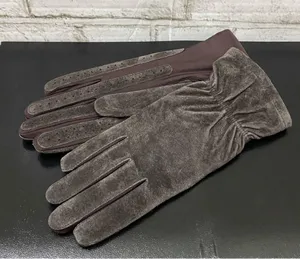 ISOTONER Stretch Leathers Brown Genuine Leather Gloves One Size thumbnail 12