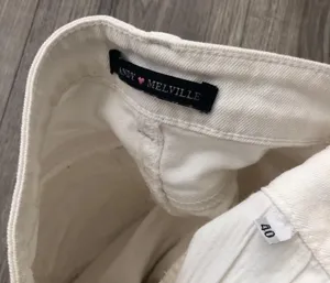 Brandy Melville Denim Cut Off Jean Shorts EU 40 US Small White thumbnail 2