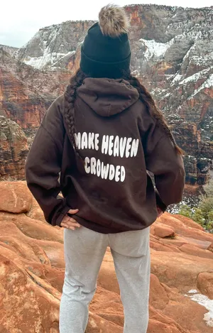 Make Heaven crowded Hoodie Brown Size L thumbnail 1