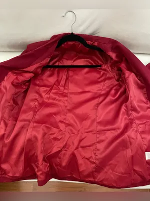 Women's Tailored Red Burgandy Blazer Jacket Size M Size M thumbnail 5