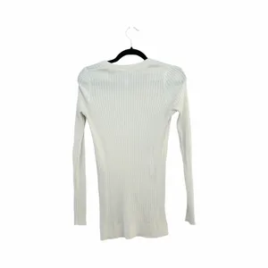 ATHLETA Lincoln Park Ribbed Crew Neck Long White Pullover Sweater Sz S thumbnail 4