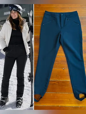 OFFLINE By Aerie Black Chillside Stirrup Fleece Lined Ski Pants Sz Medium 🍄 thumbnail 2