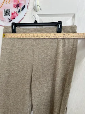 Christian Siriano Beige wide leg pants with sequin detail size XL NWT thumbnail 5