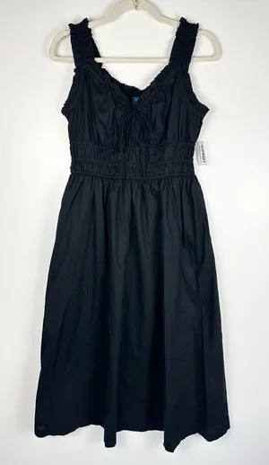 Old Navy Waist-Defined Ruffled Midi Dress thumbnail 1