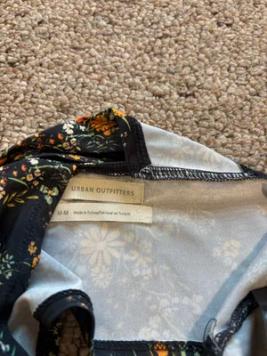 Black floral halter urban outfitters thumbnail 5