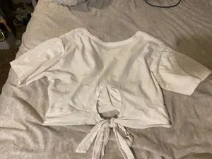 Aerie Front Twist Tee Crop thumbnail 1